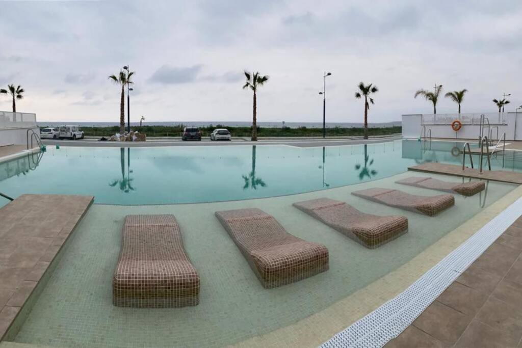 Amazing Duna Beach Seafront Apartament Torrox Exterior foto